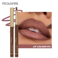 Matte 6-colors Lip Liner Pencil Bevel Design Nib Lip Contour.