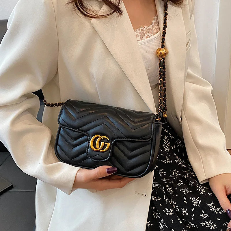 Fashion Design Women's Small Square Stylish Handbag .