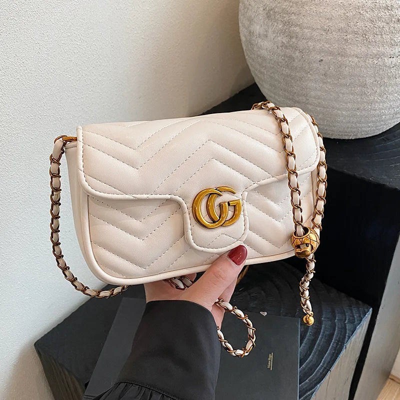 Fashion Design Women's Small Square Stylish Handbag .
