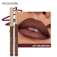 Matte 6-colors Lip Liner Pencil Bevel Design Nib Lip Contour.