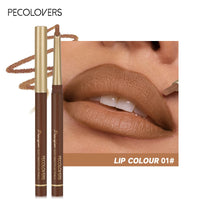 Matte 6-colors Lip Liner Pencil Bevel Design Nib Lip Contour.