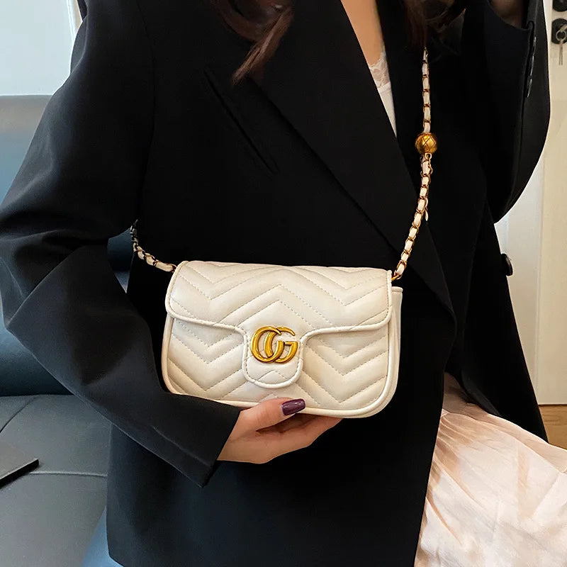 Fashion Design Women's Small Square Stylish Handbag .