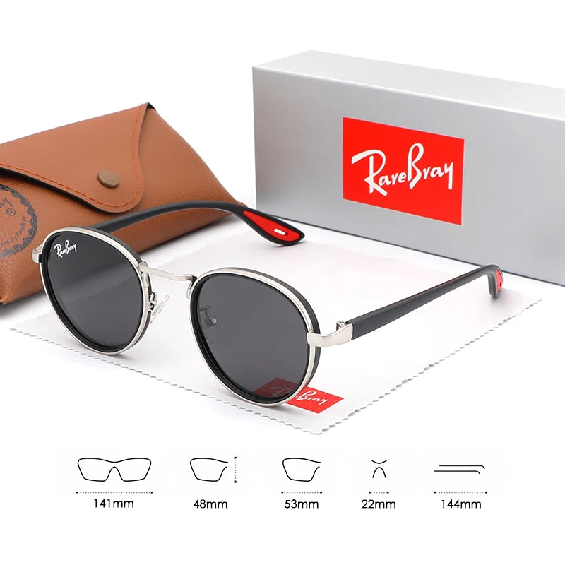 RareBray Causal Round Frame Sunglasses Fashion Men.