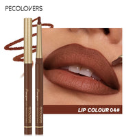 Matte 6-colors Lip Liner Pencil Bevel Design Nib Lip Contour.