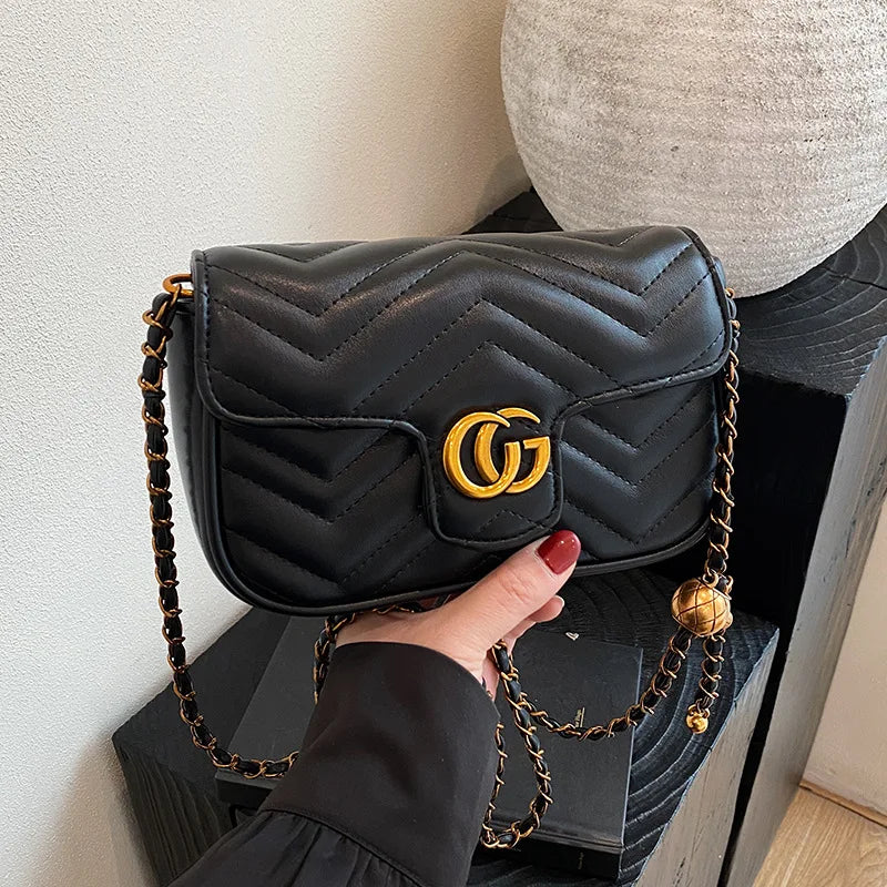 Fashion Design Women's Small Square Stylish Handbag .