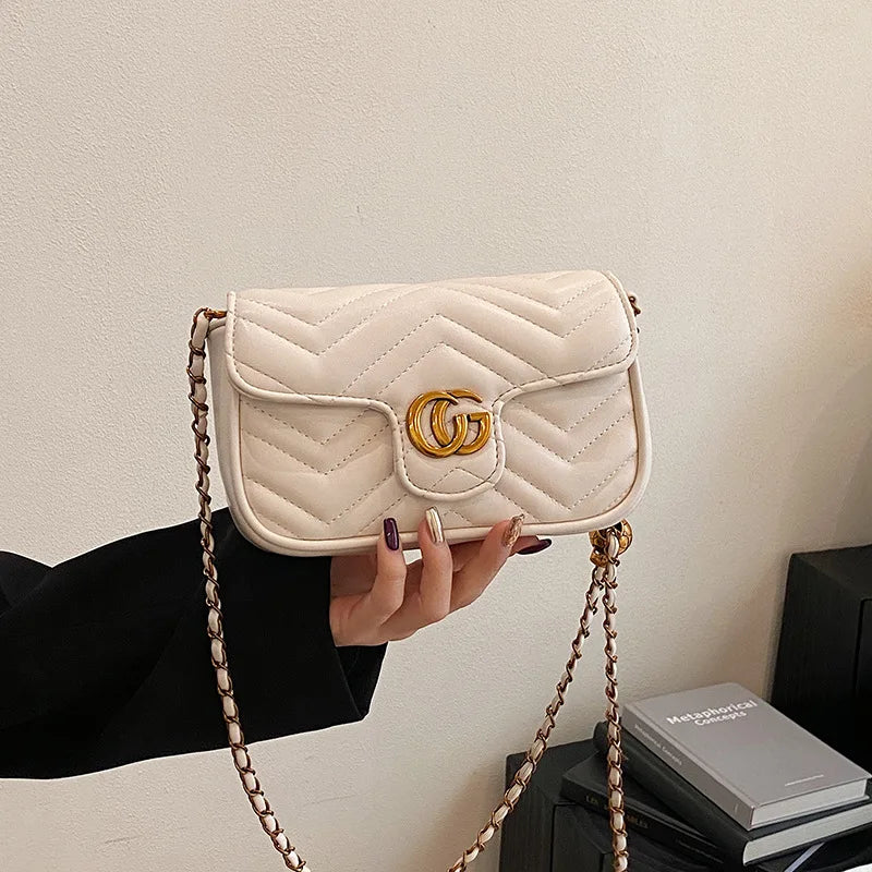 Fashion Design Women's Small Square Stylish Handbag .