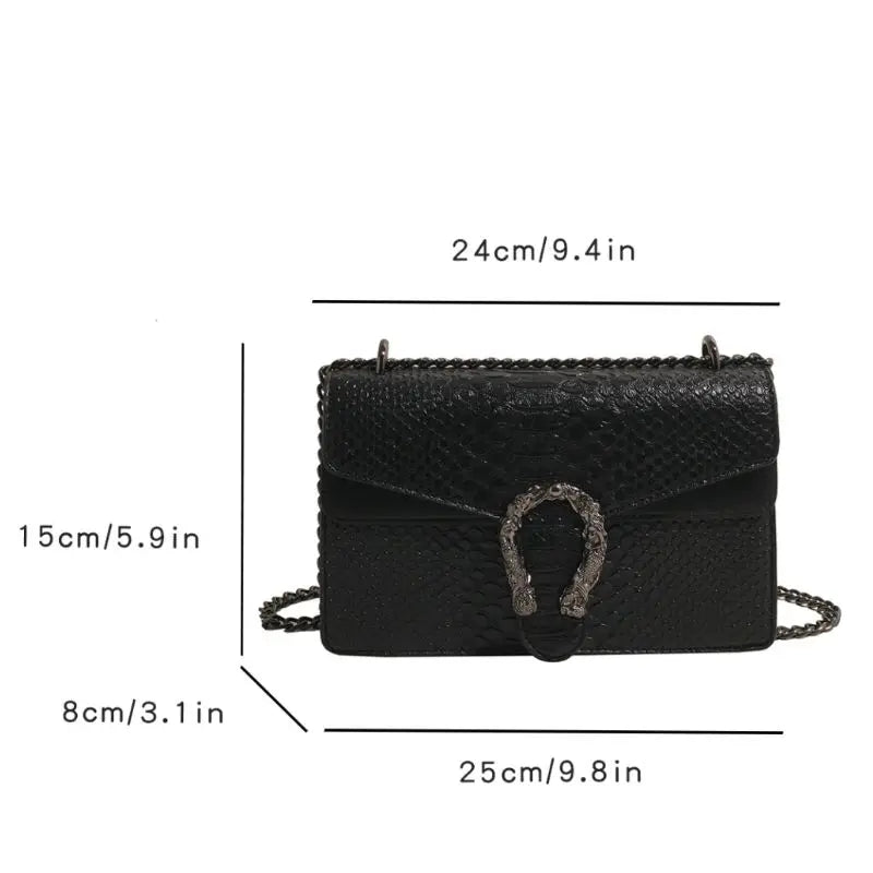 Retro Style Fashion Chain Shoulder Bag.
