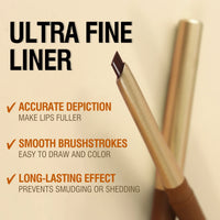 Matte 6-colors Lip Liner Pencil Bevel Design Nib Lip Contour.